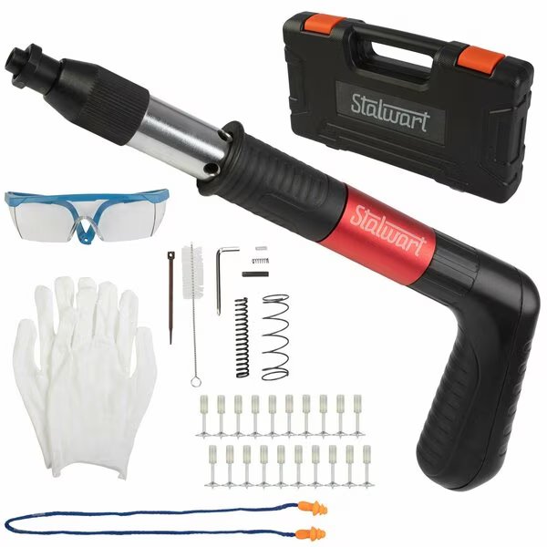 Manual Nail Gun Tool Kit with 20 Nails, Stalwart, Mfr#: 75-PT2008